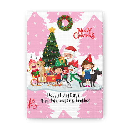 Holidays Time-"TPPG Brand Christmas Collection" - Canvas Gallery Wraps "- in Bold  familiar colors