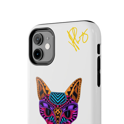 Cat Custom Designs Phone Cases - iPhone/Samsung Galaxy & Google Pixel (Multi-Colored White)